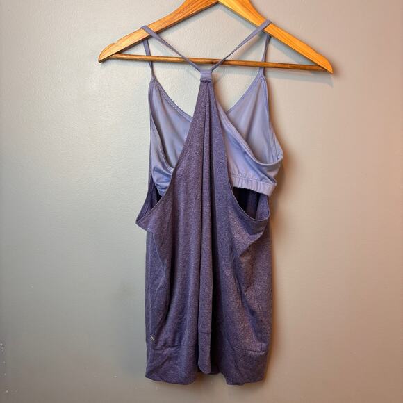Champion Built in Shelf Bra Tank Purple Womens Large - Picture 2 of 5